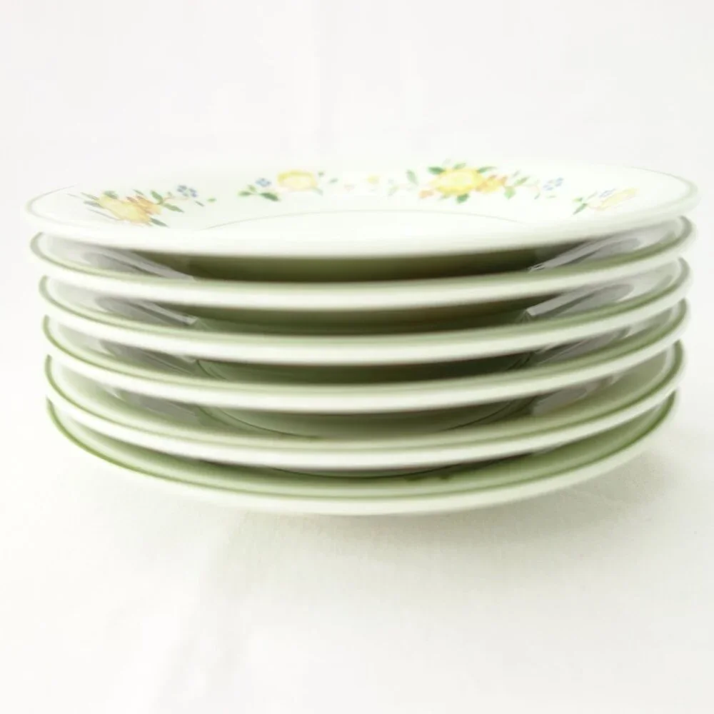 Vintage Noritake Versatone Lineage Japan Set of 6 Saucers 6‎ 1/4